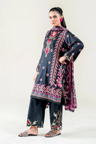 3PC Embroidered Unstitched Lawn Suit | KC-3777 Embroidered KHAS STORES 