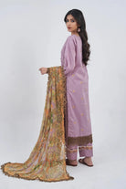 3PC Embroidered Unstitched Lawn Suit KCE-3167 Embroidered KHAS STORES 