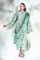 3PC Embroidered Unstitched Lawn Suit | KCE-3808 Embroidered KHAS STORES 