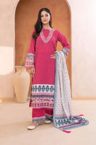 3PC Embroidered Unstitched Lawn Suit KL-3312 Embroidered KHAS STORES 