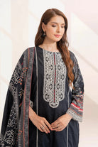 3PC Embroidered Unstitched Lawn Suit KL-3314 Embroidered KHAS STORES 