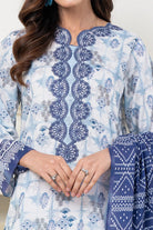 3PC Embroidered Unstitched Lawn Suit KL-3427 Embroidered KHAS STORES 