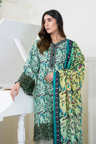 3PC Embroidered Unstitched Lawn Suit KL-3433 Embroidered KHAS STORES 
