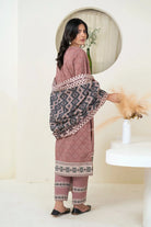 3PC Embroidered Unstitched Lawn Suit KL-3494 Embroidered KHAS STORES 