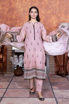 3PC Embroidered Unstitched Lawn Suit KL-3495 Embroidered KHAS STORES 