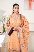 3PC Embroidered Unstitched Lawn Suit KL-3497 Embroidered KHAS STORES 