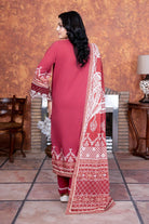 3PC Embroidered Unstitched Lawn Suit KL-3499 Embroidered KHAS STORES 