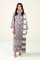 3PC Embroidered Unstitched Lawn Suit | KL-3764 Embroidered KHAS STORES 
