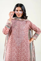 3PC Embroidered Unstitched Lawn Suit | KL-3765 Embroidered KHAS STORES 