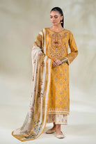 3PC Embroidered Unstitched Lawn Suit | KL-3767 Embroidered KHAS STORES 
