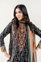 3PC Embroidered Unstitched Lawn Suit | KL-3768 Embroidered KHAS STORES 