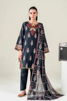 3PC Embroidered Unstitched Lawn Suit | KL-3772 Embroidered KHAS STORES 