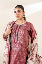 3PC Embroidered Unstitched Lawn Suit | KL-3779 Embroidered KHAS STORES 