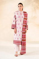 3PC Embroidered Unstitched Lawn Suit | KL-3782 Embroidered KHAS STORES 