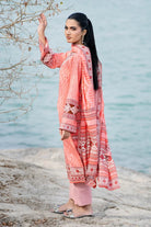 3PC Embroidered Unstitched Lawn Suit | KL-3785 Embroidered KHAS STORES 