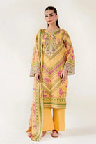 3PC Embroidered Unstitched Lawn Suit | KL-3948 Embroidered KHAS STORES 