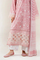 3PC Embroidered Unstitched Lawn Suit | KL-3969 Embroidered KHAS STORES 