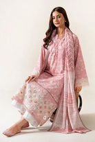 3PC Embroidered Unstitched Lawn Suit | KL-3969 Embroidered KHAS STORES 