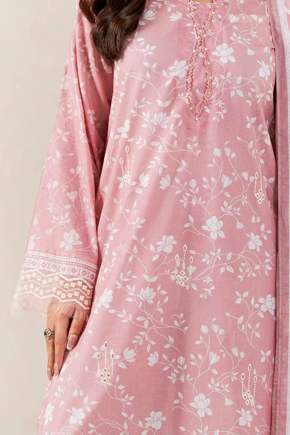 3PC Embroidered Unstitched Lawn Suit | KL-3969 Embroidered KHAS STORES 