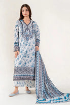 3PC Embroidered Unstitched Lawn Suit | KL-3970 Embroidered KHAS STORES 