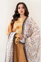3PC Embroidered Unstitched Lawn Suit | KL-3972 Embroidered KHAS STORES 