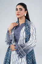 3PC Embroidered Unstitched Lawn Suit | KL-3976 Embroidered KHAS STORES 