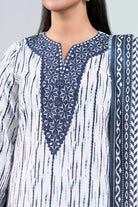 3PC Embroidered Unstitched Lawn Suit | KL-3976 Embroidered KHAS STORES 