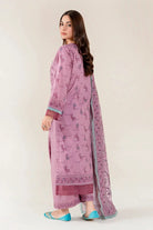 3PC Embroidered Unstitched Lawn Suit | KL-4075 Embroidered KHAS STORES 