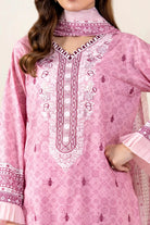 3PC Embroidered Unstitched Lawn Suit | KL-4078 Embroidered KHAS STORES 