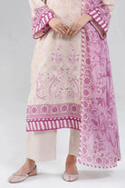 3PC Embroidered Unstitched Lawn Suit | KL-4081 Embroidered KHAS STORES 