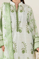 3PC Embroidered Unstitched Lawn Suit | KL-4082 Embroidered KHAS STORES 