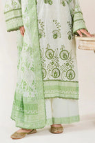 3PC Embroidered Unstitched Lawn Suit | KL-4082 Embroidered KHAS STORES 