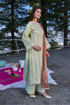 3PC Embroidered Unstitched Lawn Suit KSC-3151 Embroidered KHAS STORES 