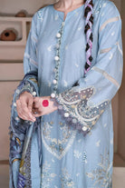 3PC Embroidered Unstitched Lawn Suit KSC-3363 Embroidered KHAS STORES 