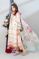 3PC Embroidered Unstitched Lawn Suit KSC-3436 Embroidered KHAS STORES 