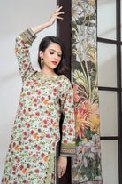 3PC Embroidered Unstitched Lawn Suit KSC-3437 Embroidered KHAS STORES 