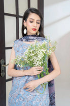 3PC Embroidered Unstitched Lawn Suit KSC-3438 Embroidered KHAS STORES 