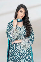 3PC Embroidered Unstitched Lawn Suit KSC-3443 Embroidered KHAS STORES 