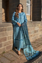 3PC Embroidered Unstitched Lawn Suit KSE-3394 Embroidered KHAS STORES 