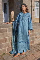 3PC Embroidered Unstitched Lawn Suit KSE-3394 Embroidered KHAS STORES 