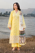 3PC Embroidered Unstitched Lawn Suit | KSE-3798 Embroidered KHAS STORES 