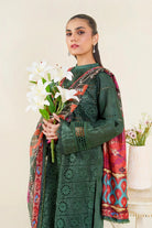 3PC Embroidered Unstitched Lawn Suit | KSE-3799 Embroidered KHAS STORES 