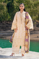 3PC Embroidered Unstitched Lawn Suit | KSE-3811 Embroidered KHAS STORES 