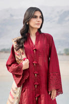 3PC Embroidered Unstitched Lawn Suit | KSE-3812 Embroidered KHAS STORES 