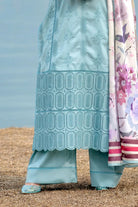 3PC Embroidered Unstitched Lawn Suit | KSE-3813 Embroidered KHAS STORES 
