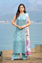 3PC Embroidered Unstitched Lawn Suit | KSE-3813 Embroidered KHAS STORES 