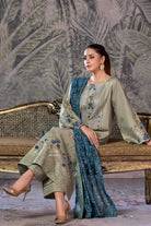 3PC Embroidered Unstitched Schiffli Cambric Suit KCCE-2867 Embroidered KHAS STORES 