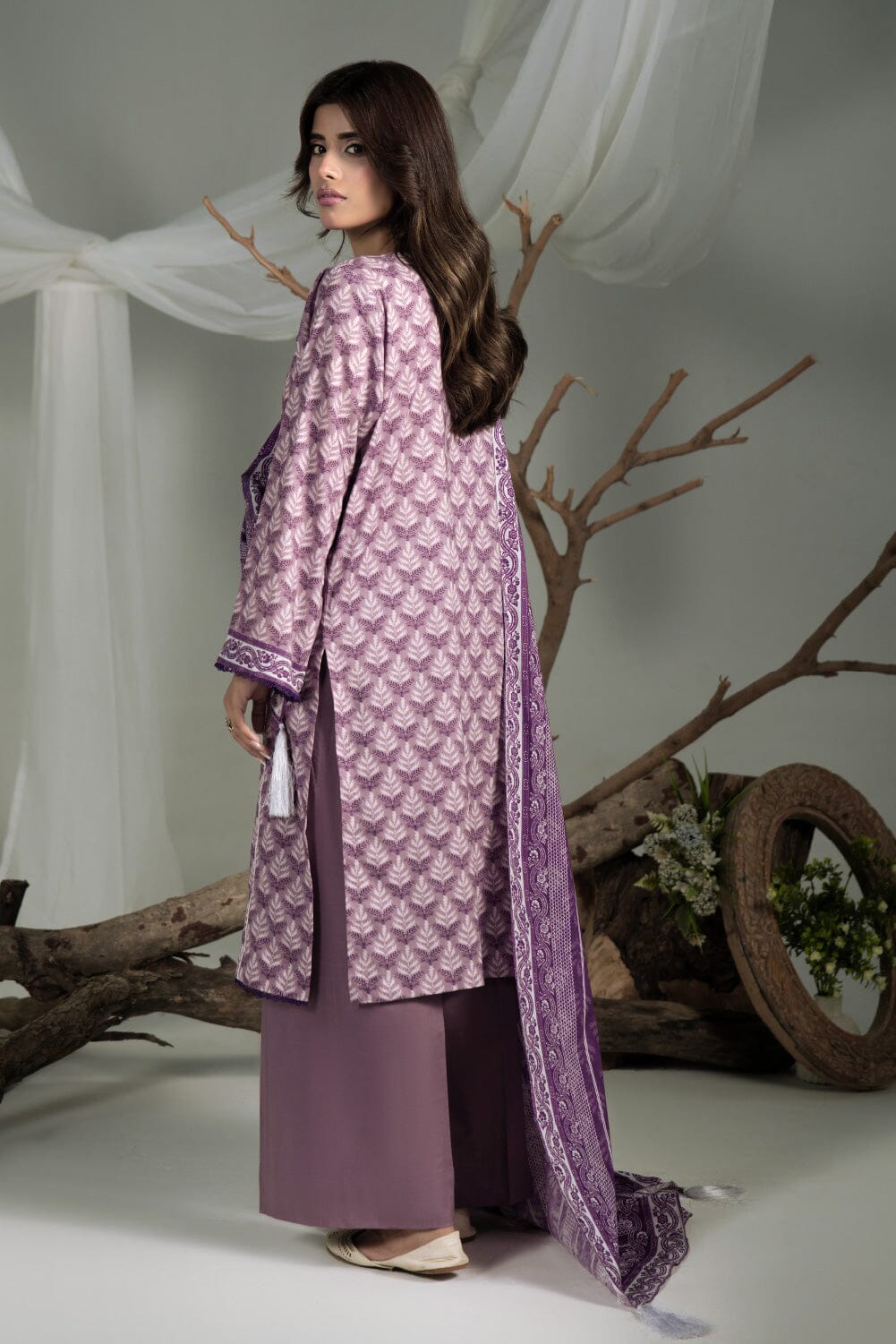 3PC Printed Cambric Suit | KCC-4242 Printed KHAS STORES 