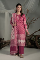 3PC Printed Cambric Suit | KCC-4296 Printed KHAS STORES 