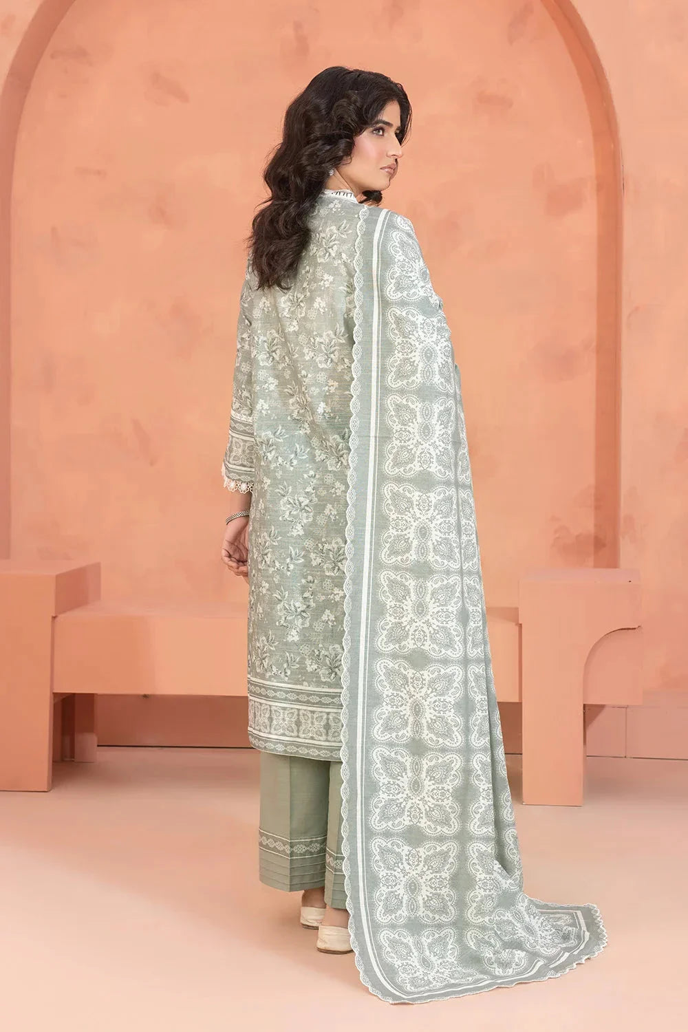 3PC Printed Unstitched Khaddar Suit KKH-3671 Printed KHAS STORES 
